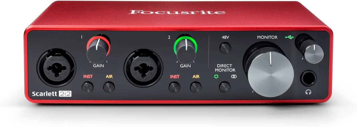 Focusrite Scarlett 2i2 two-channel audio interface