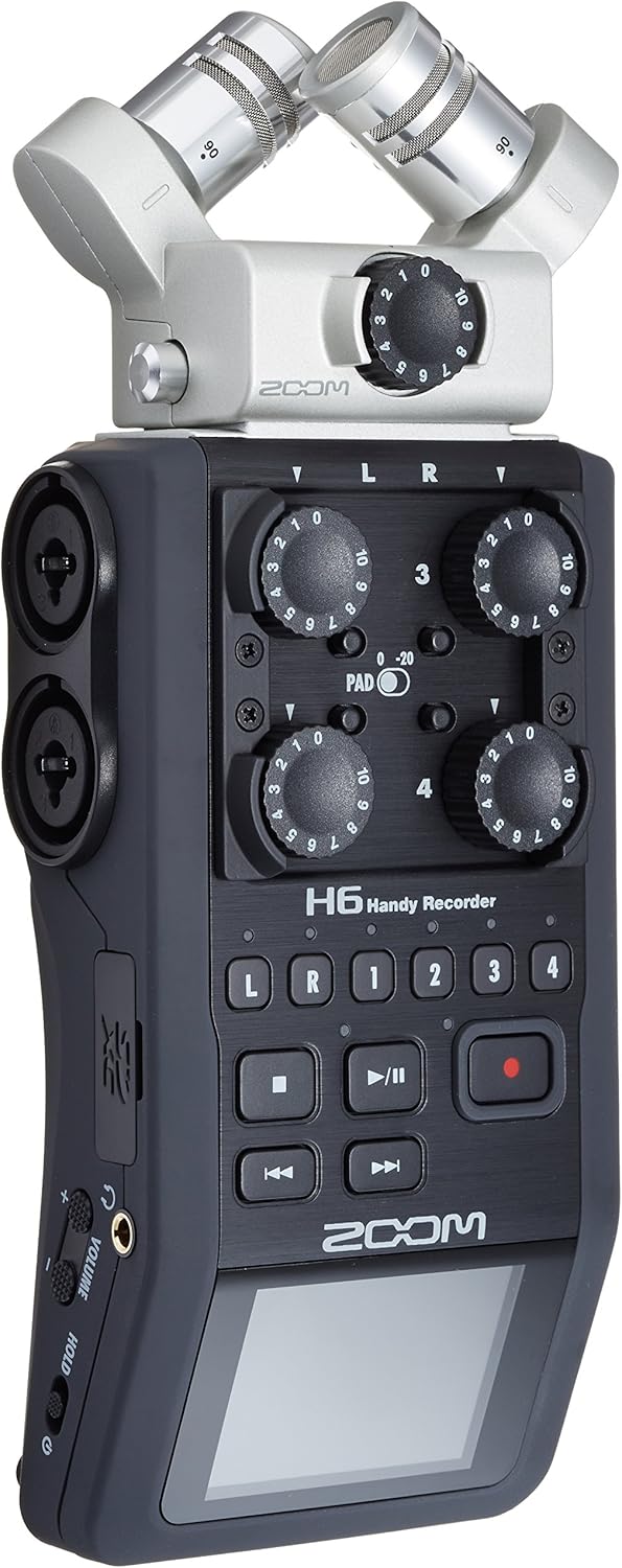 Zoom H6 portable recorder with 4 XLR inputs